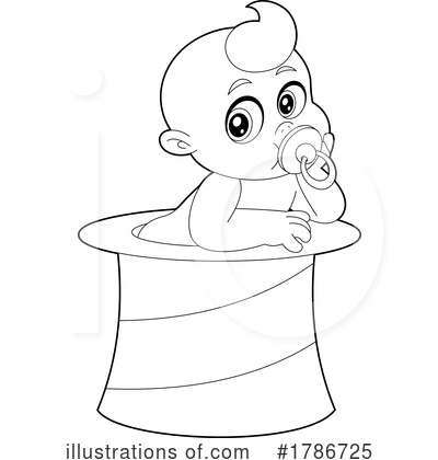 Royalty-Free (RF) Baby Clipart Illustration by Hit Toon - Stock Sample #1786725