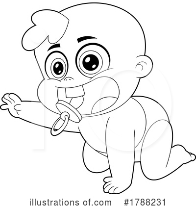 Royalty-Free (RF) Baby Clipart Illustration by Hit Toon - Stock Sample #1788231