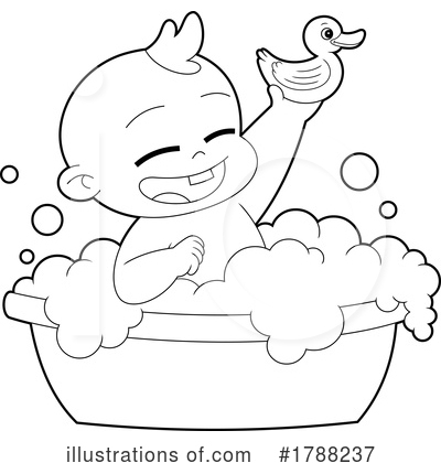 Royalty-Free (RF) Baby Clipart Illustration by Hit Toon - Stock Sample #1788237