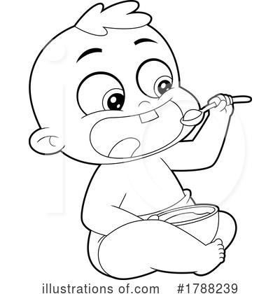 Royalty-Free (RF) Baby Clipart Illustration by Hit Toon - Stock Sample #1788239