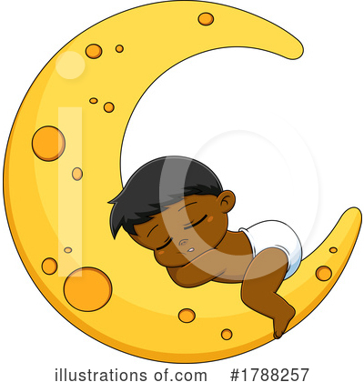 African American Baby Clipart #1788257 by Hit Toon