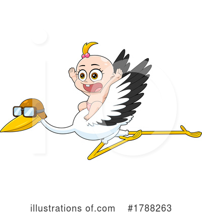Stork Clipart #1788263 by Hit Toon