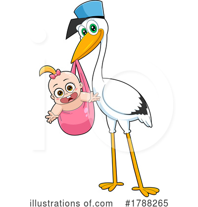 Stork Clipart #1788265 by Hit Toon