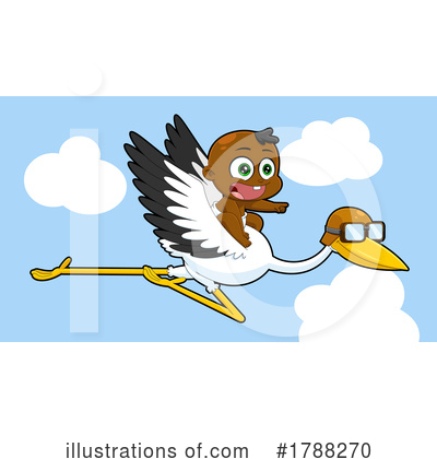 Stork Clipart #1788270 by Hit Toon