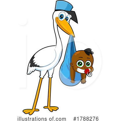 Stork Clipart #1788276 by Hit Toon