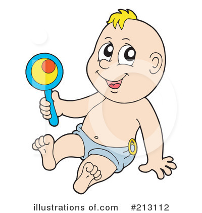 Royalty-Free (RF) Baby Clipart Illustration by visekart - Stock Sample #213112