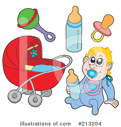 Baby Items Clipart #213204 by visekart