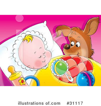 Royalty-Free (RF) Baby Clipart Illustration by Alex Bannykh - Stock Sample #31117