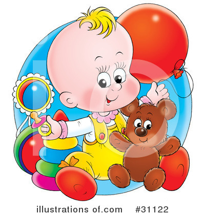 Royalty-Free (RF) Baby Clipart Illustration by Alex Bannykh - Stock Sample #31122