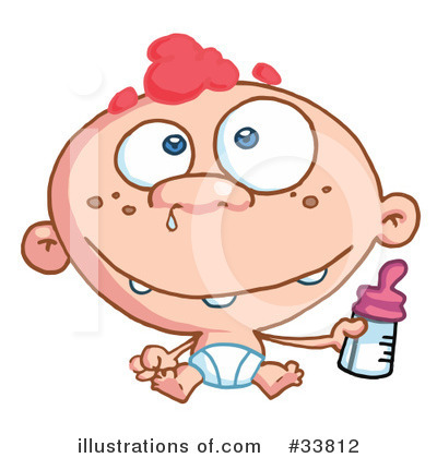 Baby Bottle Clipart #33812 by Hit Toon