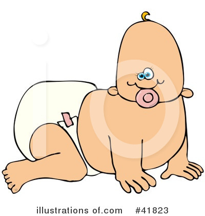 Royalty-Free (RF) Baby Clipart Illustration by djart - Stock Sample #41823