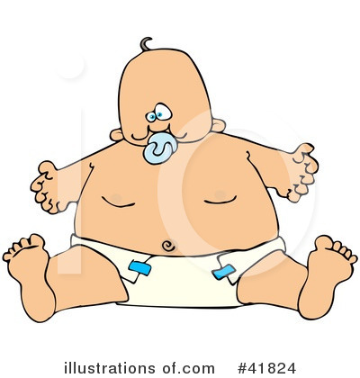 Royalty-Free (RF) Baby Clipart Illustration by djart - Stock Sample #41824