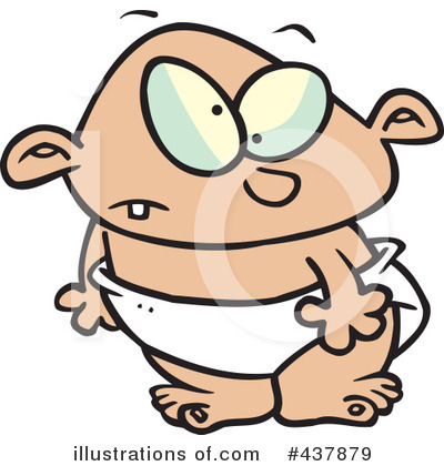 Royalty-Free (RF) Baby Clipart Illustration by toonaday - Stock Sample #437879