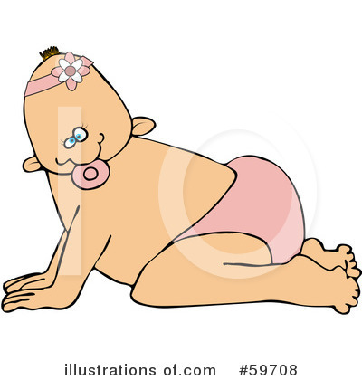 Royalty-Free (RF) Baby Clipart Illustration by djart - Stock Sample #59708