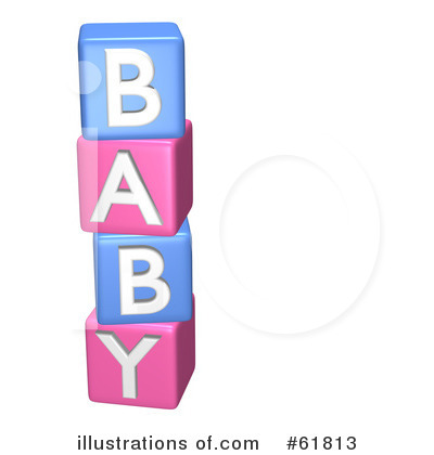 Royalty-Free (RF) Baby Clipart Illustration by ShazamImages - Stock Sample #61813