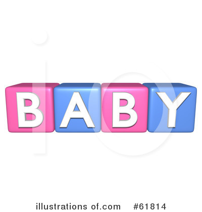 Royalty-Free (RF) Baby Clipart Illustration by ShazamImages - Stock Sample #61814