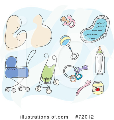 Royalty-Free (RF) Baby Clipart Illustration by inkgraphics - Stock Sample #72012