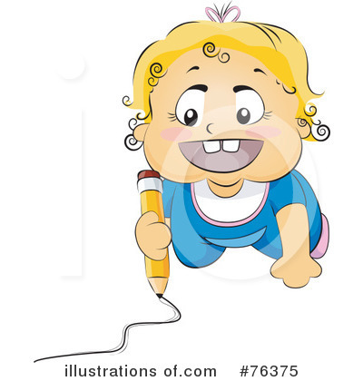 Royalty-Free (RF) Baby Clipart Illustration by BNP Design Studio - Stock Sample #76375