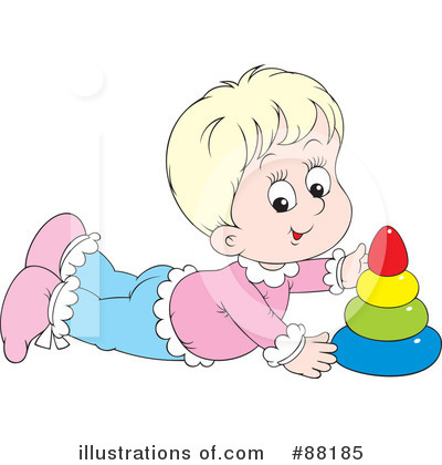 Royalty-Free (RF) Baby Clipart Illustration by Alex Bannykh - Stock Sample #88185