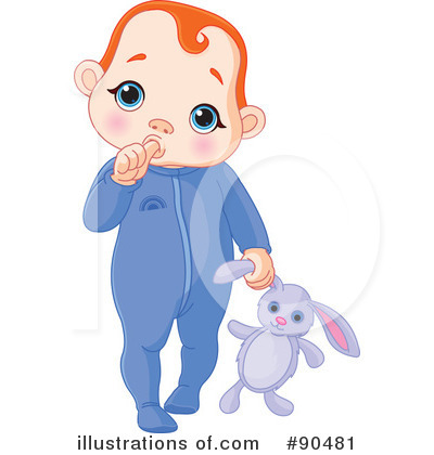 Royalty-Free (RF) Baby Clipart Illustration by Pushkin - Stock Sample #90481