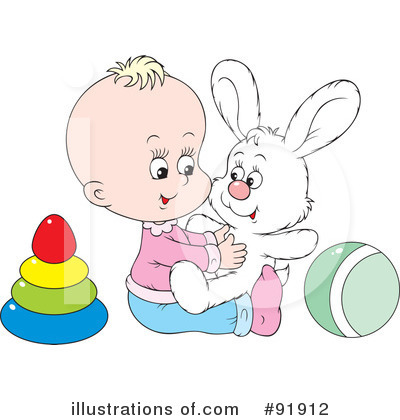 Royalty-Free (RF) Baby Clipart Illustration by Alex Bannykh - Stock Sample #91912