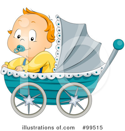 Baby Carriage Clipart #99515 by BNP Design Studio