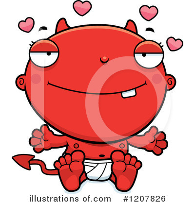 Royalty-Free (RF) Baby Devil Clipart Illustration by Cory Thoman - Stock Sample #1207826