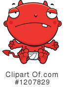 Baby Devil Clipart #1207829 by Cory Thoman