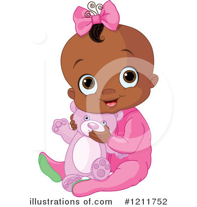 African American Baby Clipart #1211752 by Pushkin