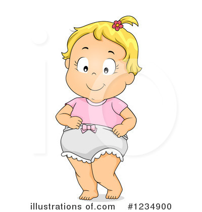 Royalty-Free (RF) Baby Girl Clipart Illustration by BNP Design Studio - Stock Sample #1234900