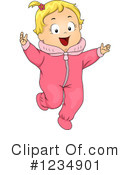 Baby Girl Clipart #1234901 by BNP Design Studio