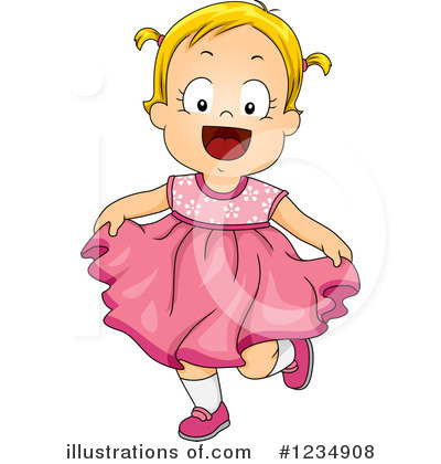 Baby Girl Clipart #1234908 by BNP Design Studio