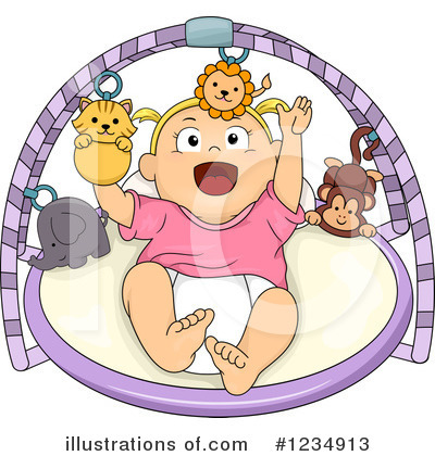 Little Girl Clipart #1234913 by BNP Design Studio