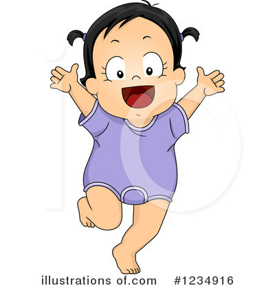 Baby Girl Clipart #1234916 by BNP Design Studio