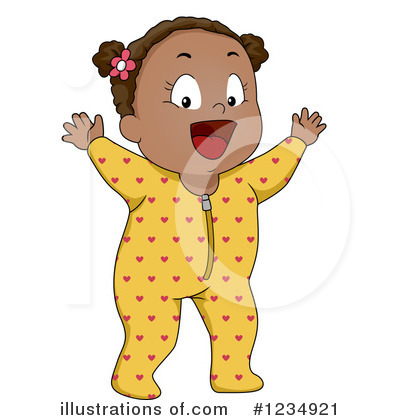 Baby Girl Clipart #1234921 by BNP Design Studio