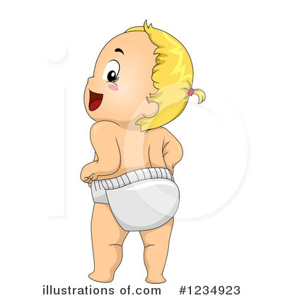 Baby Girl Clipart #1234923 by BNP Design Studio