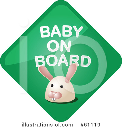 Royalty-Free (RF) Baby On Board Clipart Illustration by Kheng Guan Toh - Stock Sample #61119