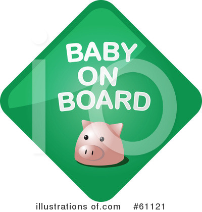 Royalty-Free (RF) Baby On Board Clipart Illustration by Kheng Guan Toh - Stock Sample #61121