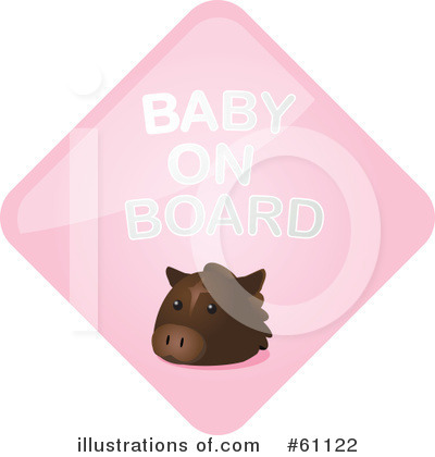 Royalty-Free (RF) Baby On Board Clipart Illustration by Kheng Guan Toh - Stock Sample #61122