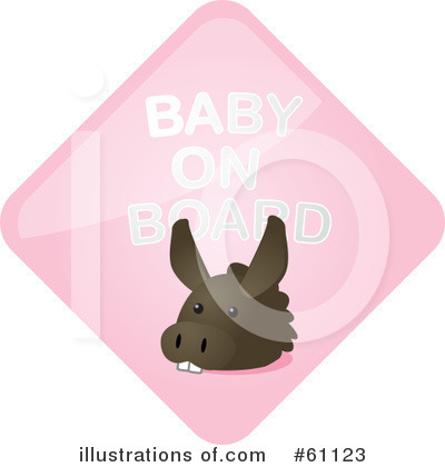 Royalty-Free (RF) Baby On Board Clipart Illustration by Kheng Guan Toh - Stock Sample #61123