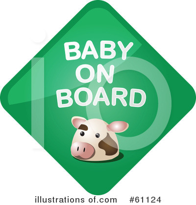 Royalty-Free (RF) Baby On Board Clipart Illustration by Kheng Guan Toh - Stock Sample #61124