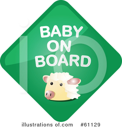 Royalty-Free (RF) Baby On Board Clipart Illustration by Kheng Guan Toh - Stock Sample #61129