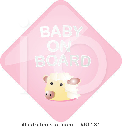 Royalty-Free (RF) Baby On Board Clipart Illustration by Kheng Guan Toh - Stock Sample #61131