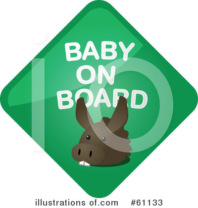 Royalty-Free (RF) Baby On Board Clipart Illustration by Kheng Guan Toh - Stock Sample #61133