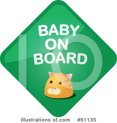 Royalty-Free (RF) Baby On Board Clipart Illustration by Kheng Guan Toh - Stock Sample #61135