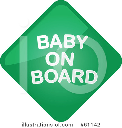 Royalty-Free (RF) Baby On Board Clipart Illustration by Kheng Guan Toh - Stock Sample #61142