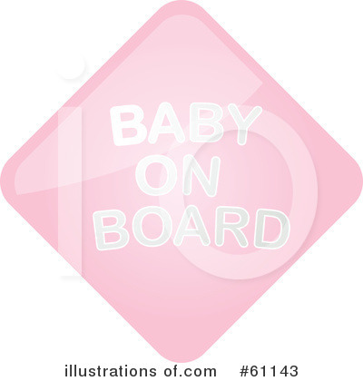 Royalty-Free (RF) Baby On Board Clipart Illustration by Kheng Guan Toh - Stock Sample #61143