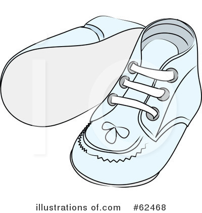 Royalty-Free (RF) Baby Shoes Clipart Illustration by Pams Clipart - Stock Sample #62468