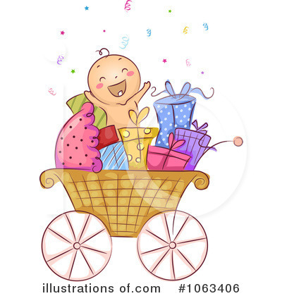 Royalty-Free (RF) Baby Shower Clipart Illustration by BNP Design Studio - Stock Sample #1063406