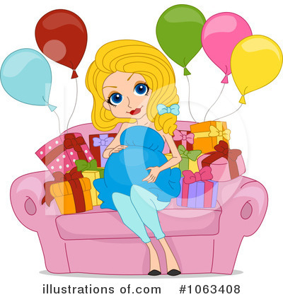 Royalty-Free (RF) Baby Shower Clipart Illustration by BNP Design Studio - Stock Sample #1063408